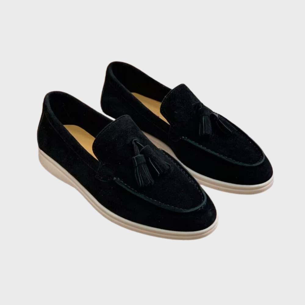 Laurence | Men's Suede Tassel Loafers - Versatile Slip-On Moccasins for Casual and Formal Wear