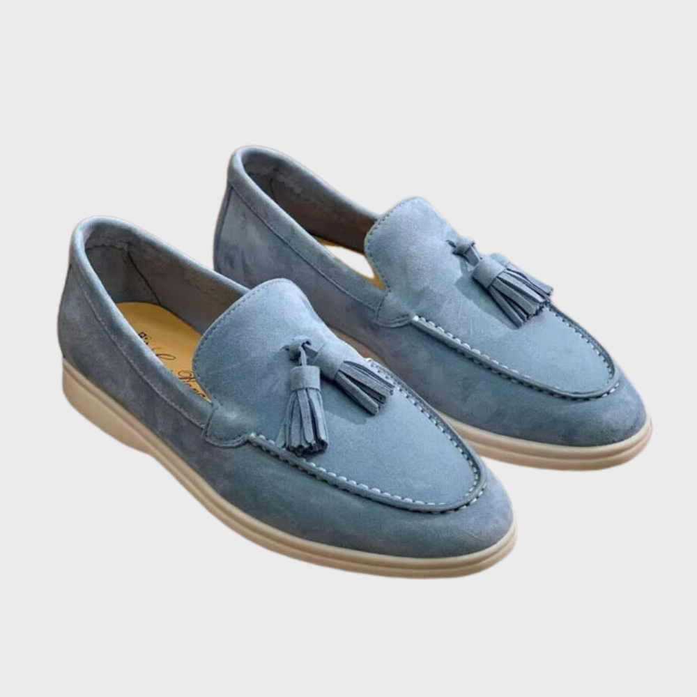 Laurence | Men's Suede Tassel Loafers - Versatile Slip-On Moccasins for Casual and Formal Wear