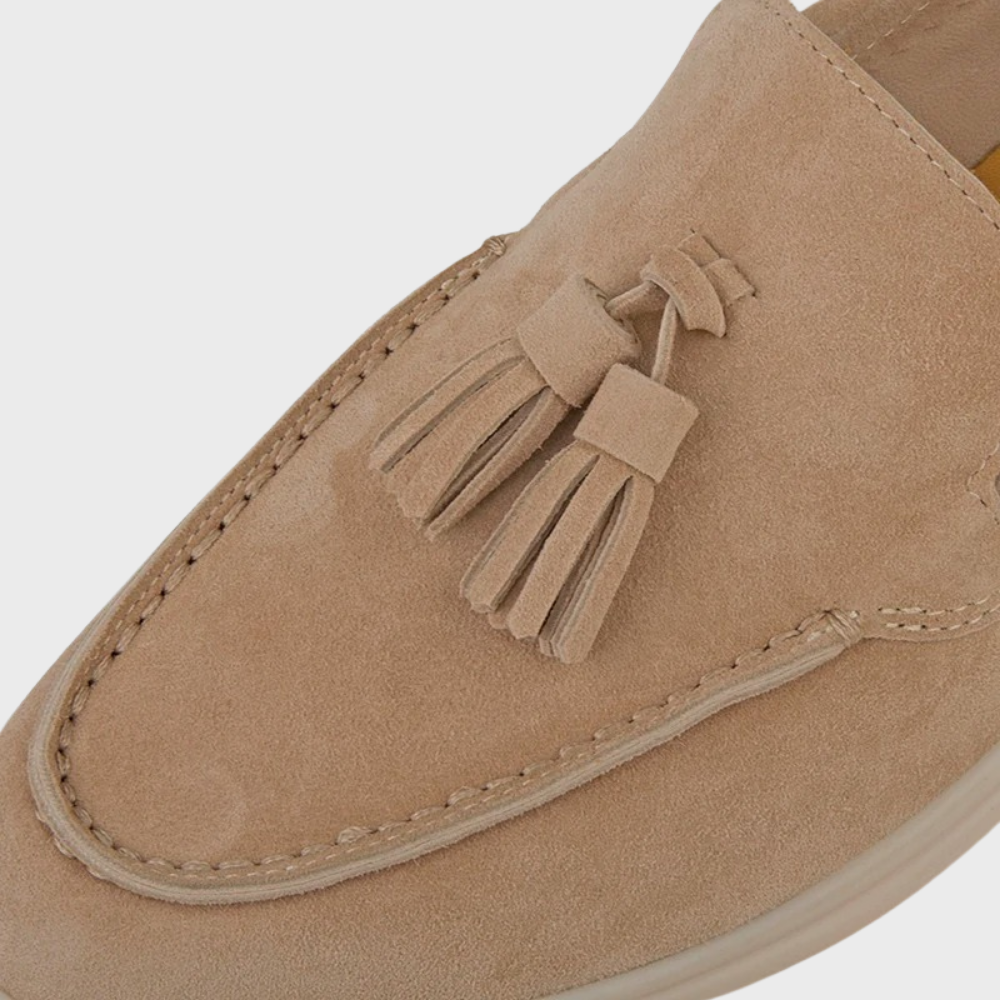 Laurence | Men's Suede Tassel Loafers - Versatile Slip-On Moccasins for Casual and Formal Wear
