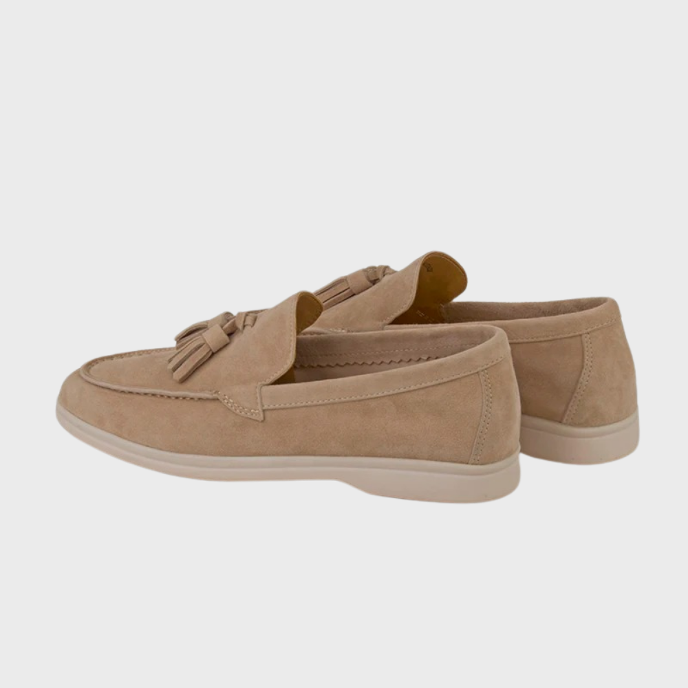 Laurence | Men's Suede Tassel Loafers - Versatile Slip-On Moccasins for Casual and Formal Wear