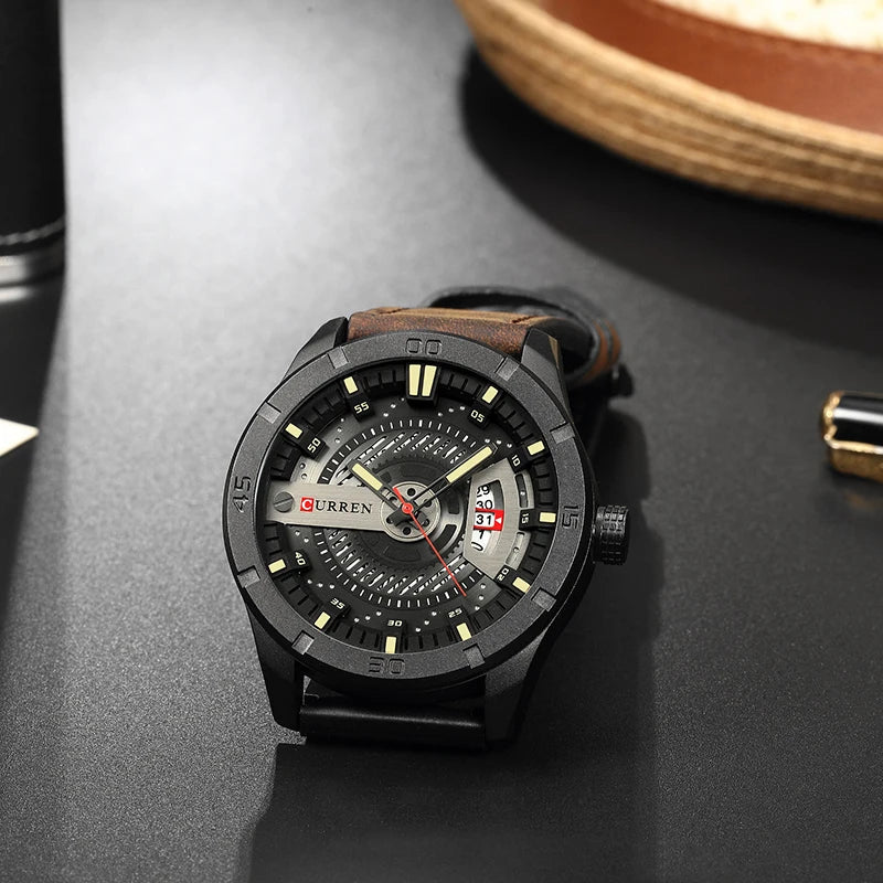 Men's Casual Military-Style Quartz Sports Watch by Bhutan