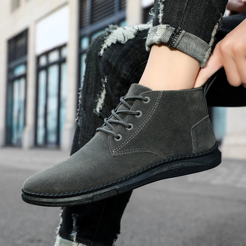Atlas - Men's Casual Lace-Up Suede Chelsea Boots-Modavendi