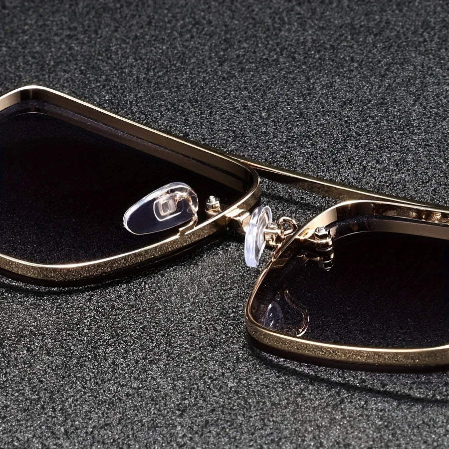 Andorra Men's Retro Double Bridge Square Glasses: A Timeless and Versatile Style