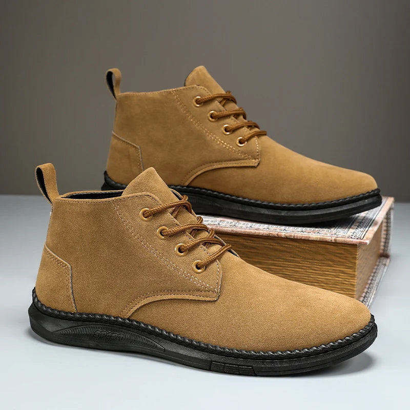 Atlas - Men's Casual Lace-Up Suede Chelsea Boots-Modavendi