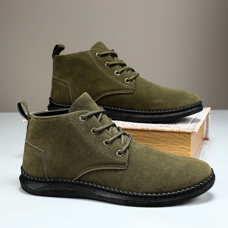 Atlas - Men's Casual Lace-Up Suede Chelsea Boots-Modavendi