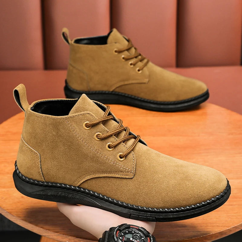 Atlas - Men's Casual Lace-Up Suede Chelsea Boots-Modavendi