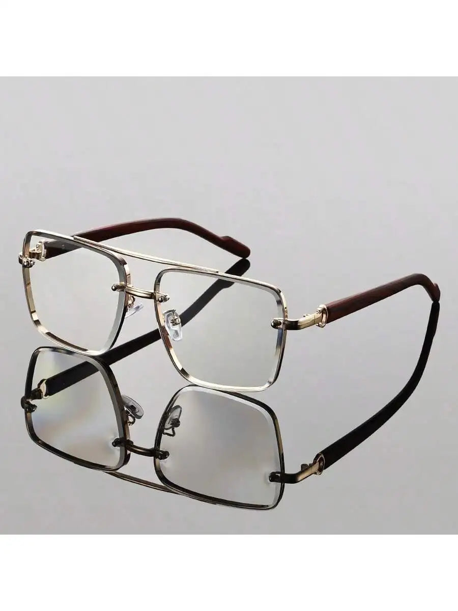 Andorra Men's Retro Double Bridge Square Glasses: A Timeless and Versatile Style
