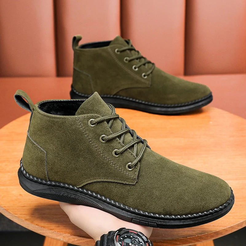 Atlas - Men's Casual Lace-Up Suede Chelsea Boots-Modavendi