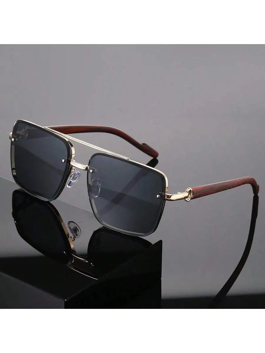 Andorra Men's Retro Double Bridge Square Glasses: A Timeless and Versatile Style