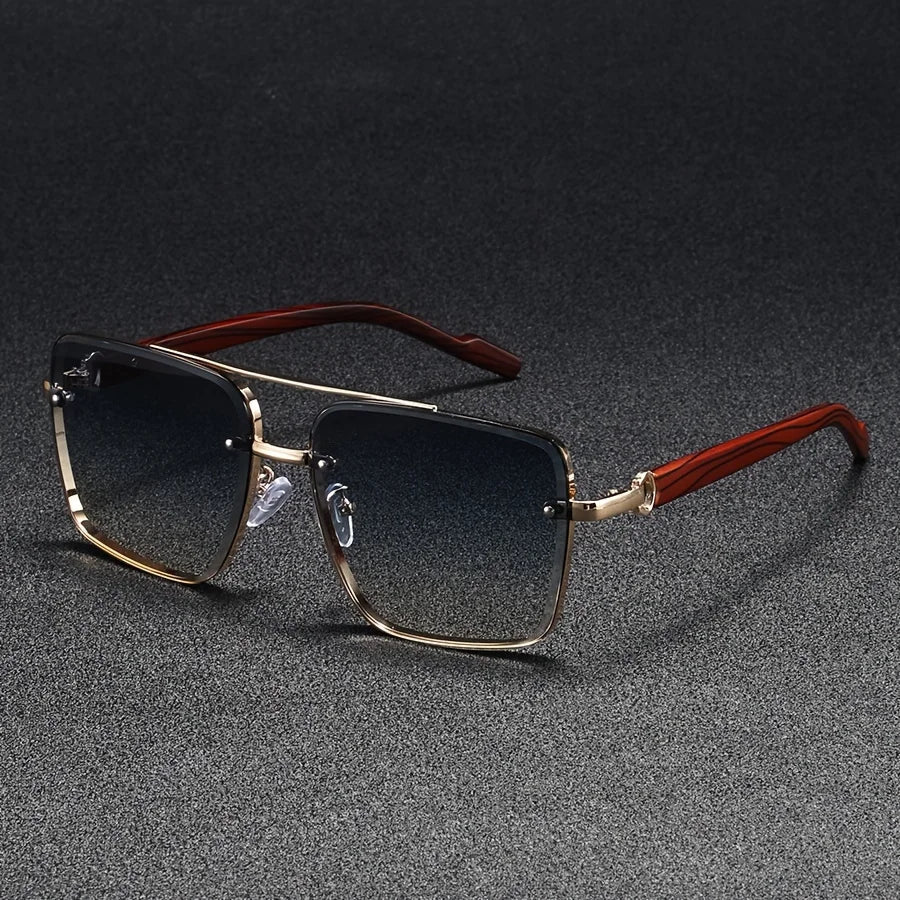 Andorra Men's Retro Double Bridge Square Glasses: A Timeless and Versatile Style