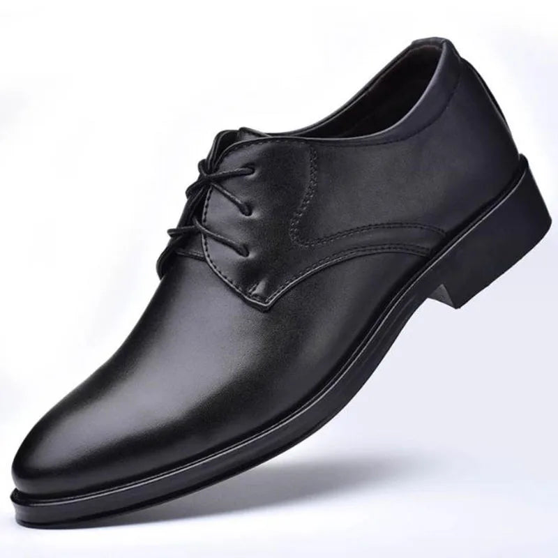 Beatty | Men's Classic Black Leather Oxford Dress Shoes