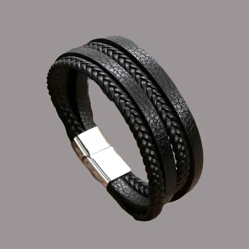 Samson | Classic Handcrafted Leather Bracelet for Men