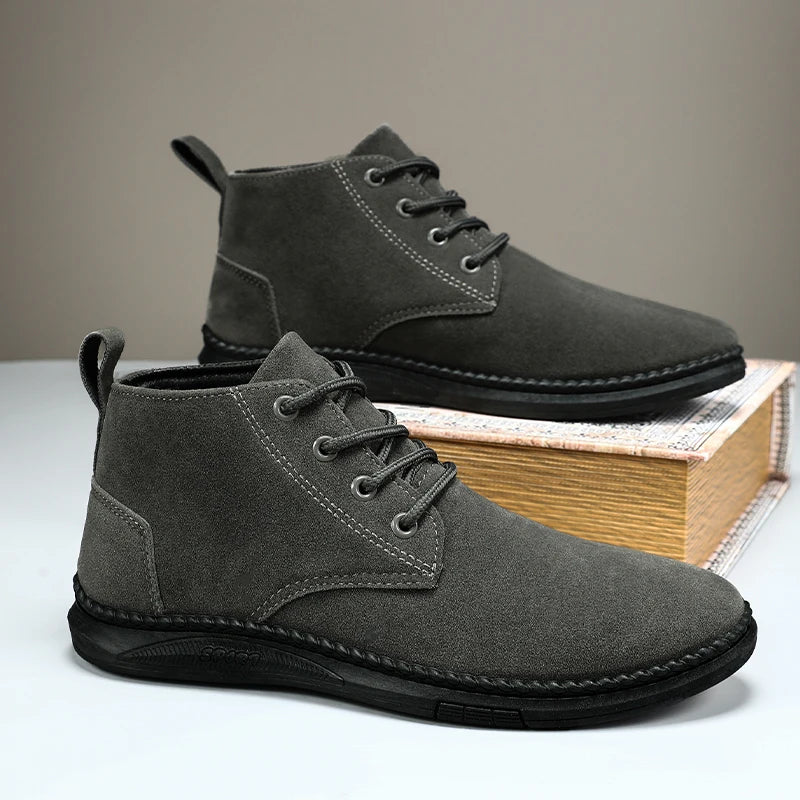Atlas - Men's Casual Lace-Up Suede Chelsea Boots-Modavendi