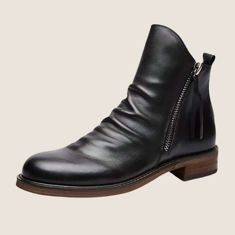 Wyatt Leather Ankle Booties