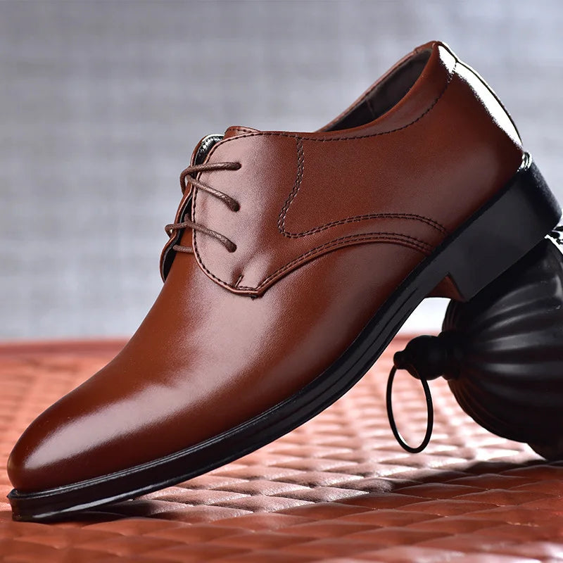 Beatty | Men's Classic Black Leather Oxford Dress Shoes