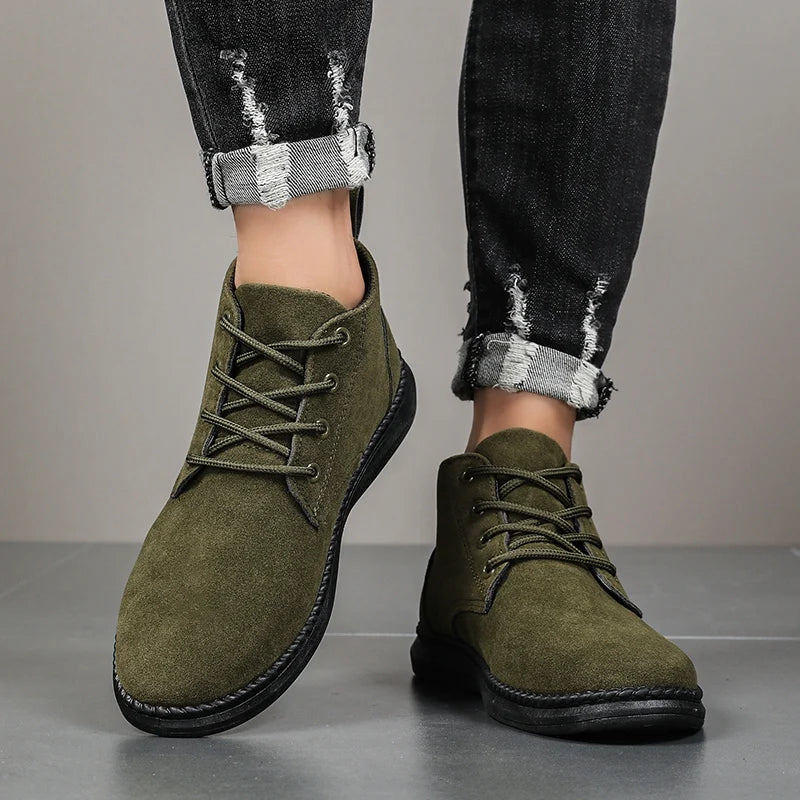 Atlas - Men's Casual Lace-Up Suede Chelsea Boots-Modavendi