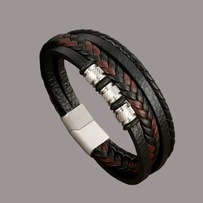 Samson | Classic Handcrafted Leather Bracelet for Men