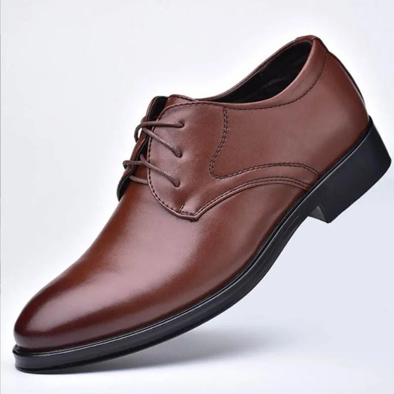 Beatty | Men's Classic Black Leather Oxford Dress Shoes