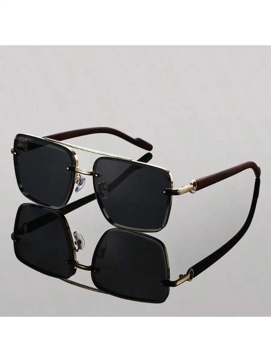 Andorra Men's Retro Double Bridge Square Glasses: A Timeless and Versatile Style
