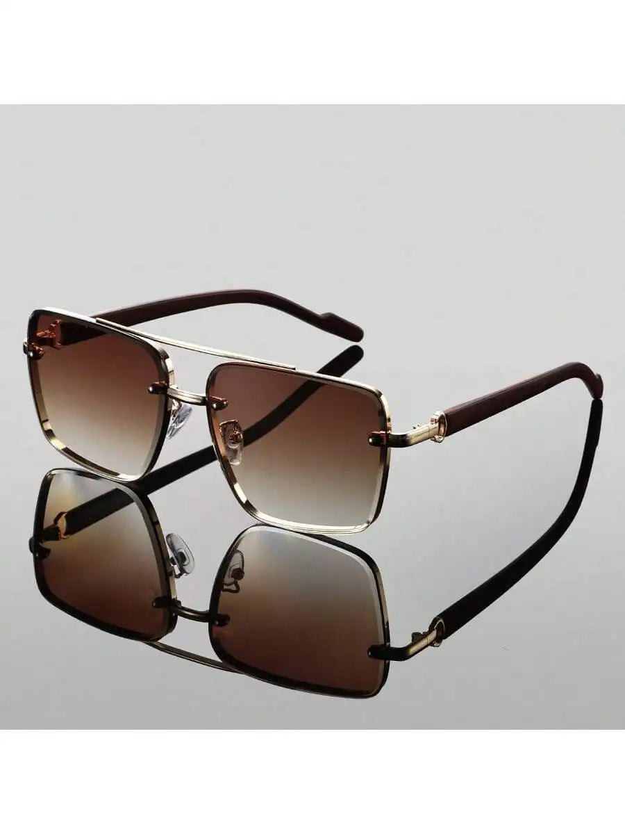 Andorra Men's Retro Double Bridge Square Glasses: A Timeless and Versatile Style