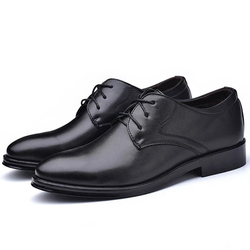 Beatty | Men's Classic Black Leather Oxford Dress Shoes