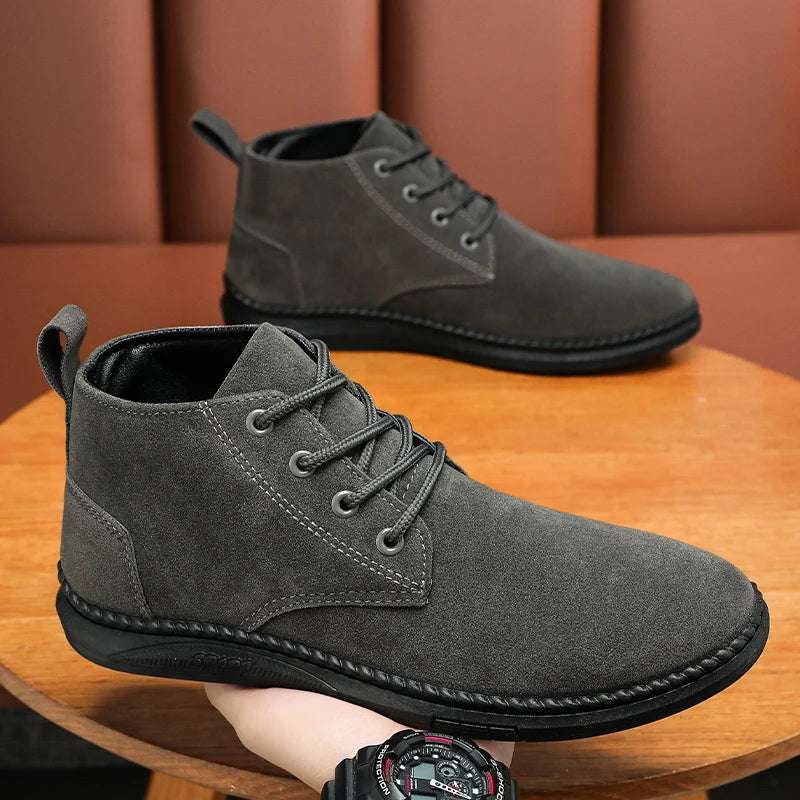 Atlas - Men's Casual Lace-Up Suede Chelsea Boots-Modavendi