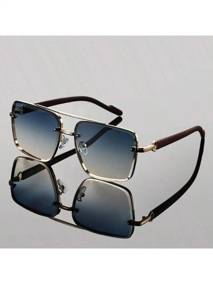 Andorra Men's Retro Double Bridge Square Glasses: A Timeless and Versatile Style