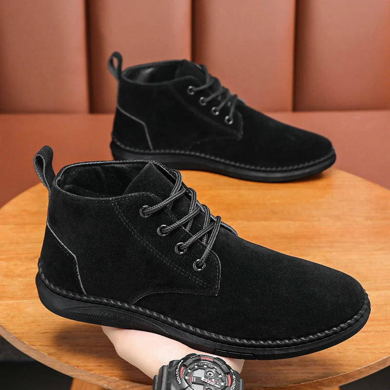 Atlas - Men's Casual Lace-Up Suede Chelsea Boots-Modavendi