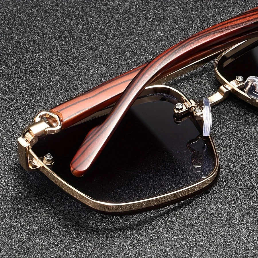 Andorra Men's Retro Double Bridge Square Glasses: A Timeless and Versatile Style