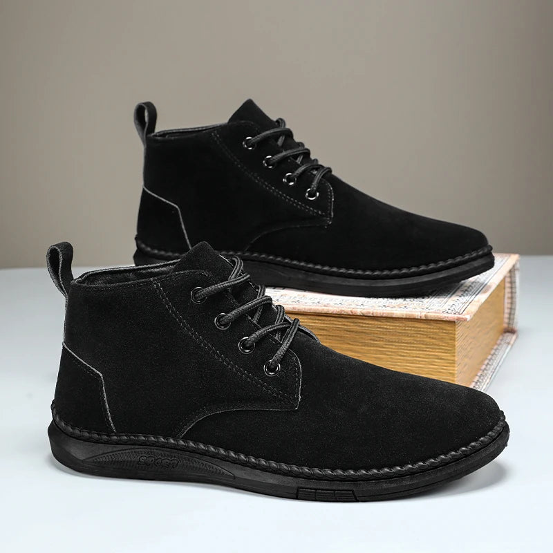 Atlas - Men's Casual Lace-Up Suede Chelsea Boots-Modavendi