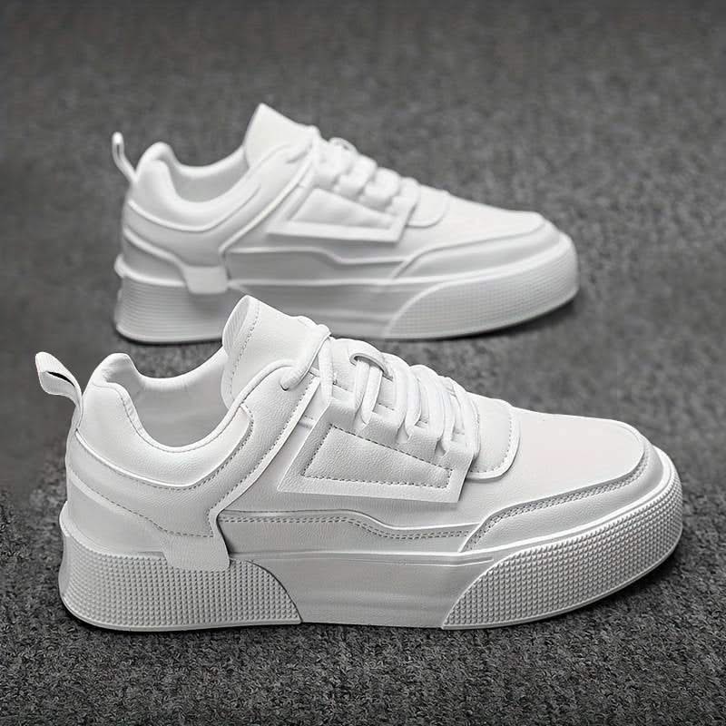 Montreal Men's Lace-Up Sneakers - Trendy Casual Footwear with Chunky Rubber Sole