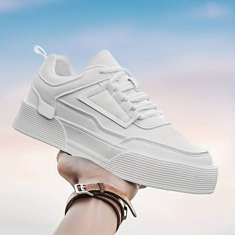 Montreal Men's Lace-Up Sneakers - Trendy Casual Footwear with Chunky Rubber Sole