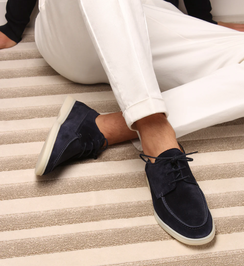 Fabian | Men's Suede Lace-Up Moccasin Shoes