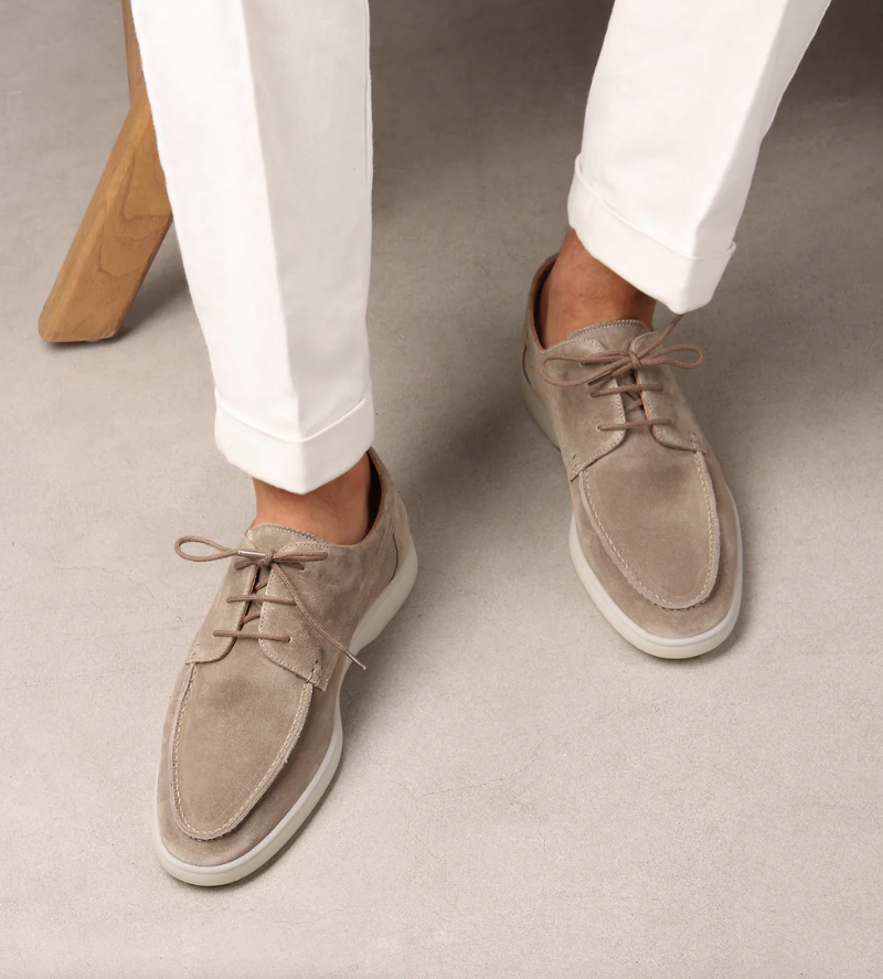 Fabian | Men's Suede Lace-Up Moccasin Shoes