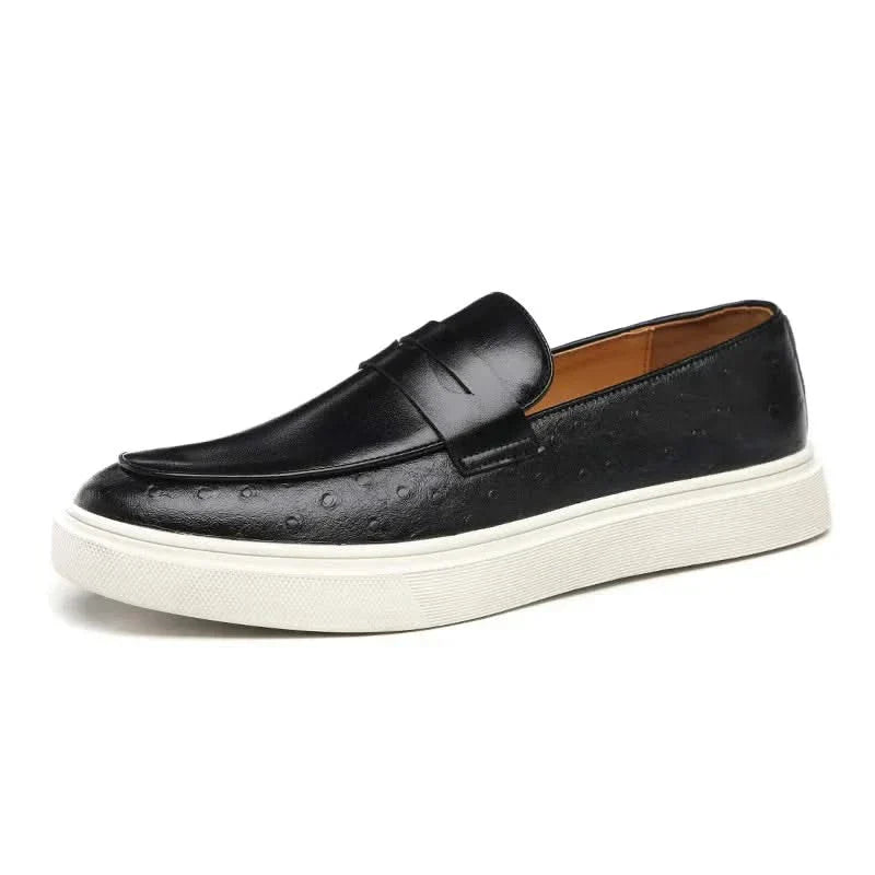 Boston | Men's Casual Leather Penny Loafers with a Touch of British Elegance