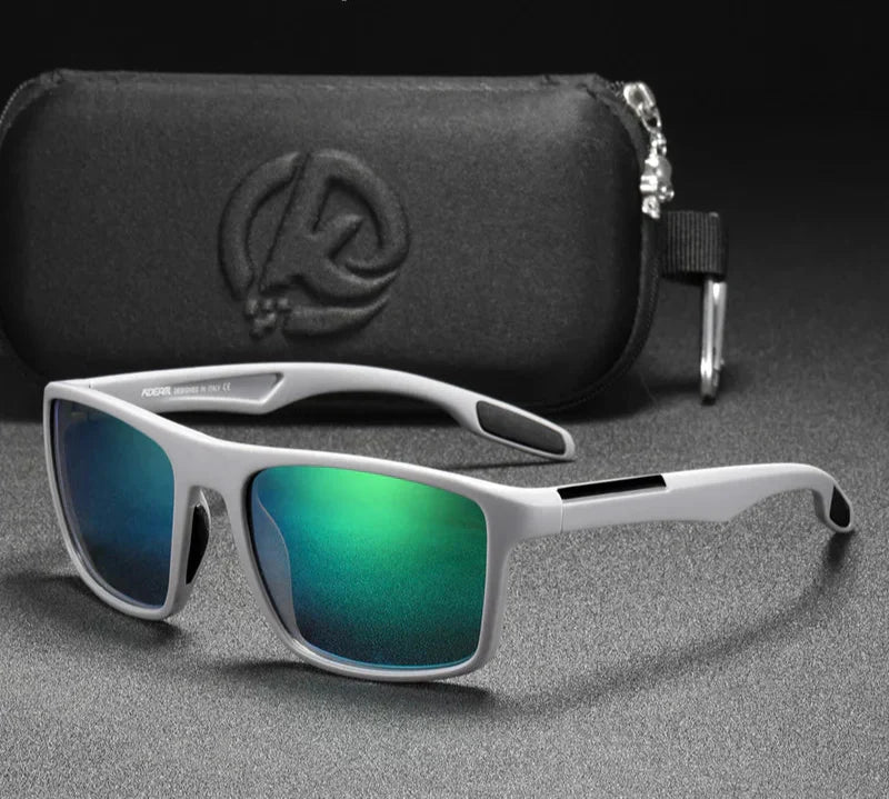 Stefan | Men's Lightweight Rectangular TR90 Sunglasses with Polarized 1.1mm TAC Lenses