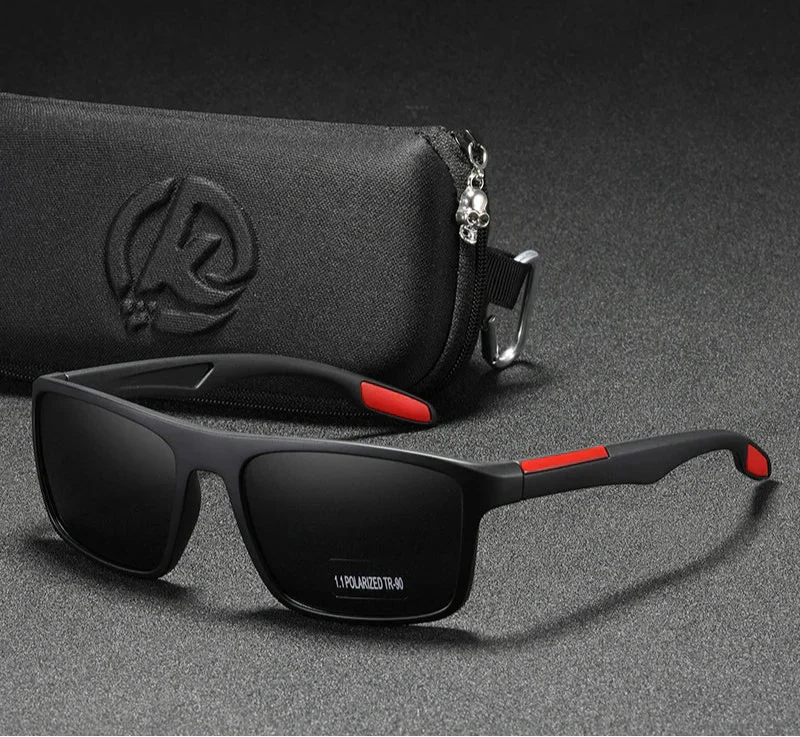 Stefan | Men's Lightweight Rectangular TR90 Sunglasses with Polarized 1.1mm TAC Lenses
