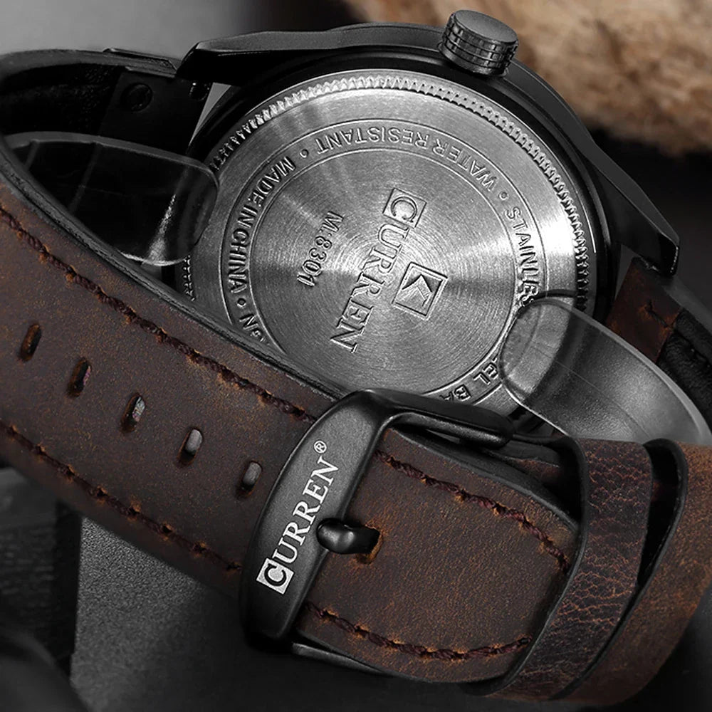Men's Casual Military-Style Quartz Sports Watch by Bhutan