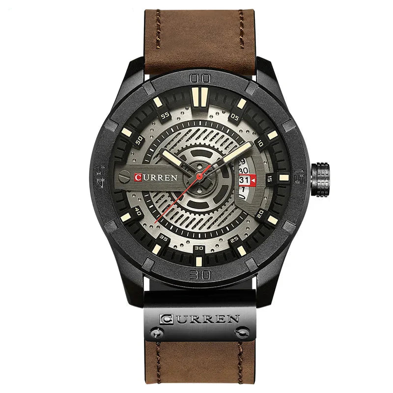 Men's Casual Military-Style Quartz Sports Watch by Bhutan