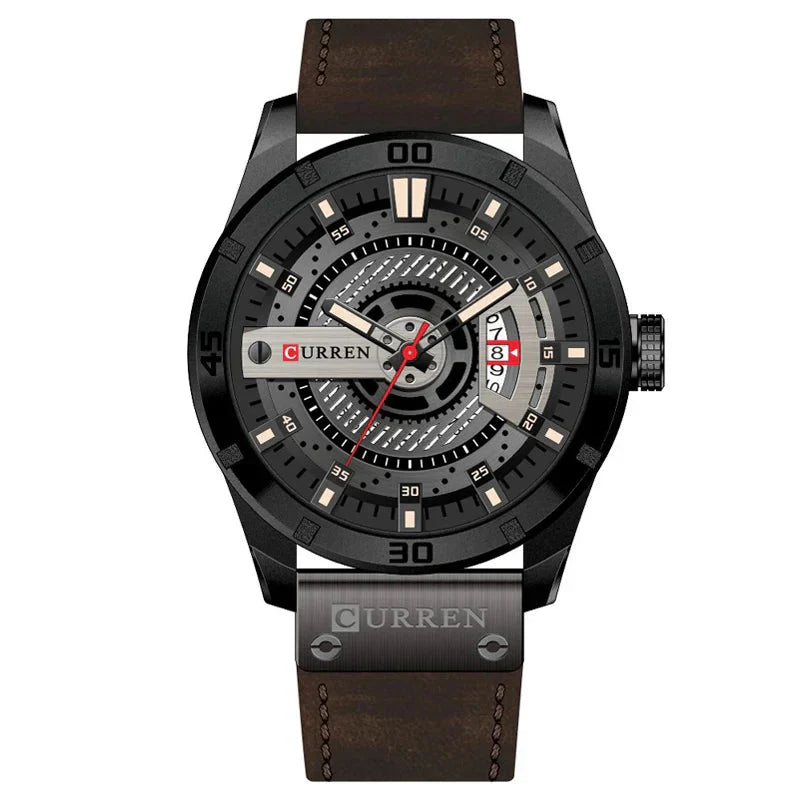 Men's Casual Military-Style Quartz Sports Watch by Bhutan