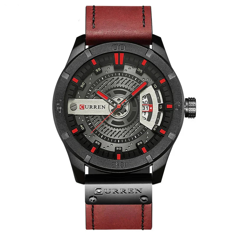 Men's Casual Military-Style Quartz Sports Watch by Bhutan