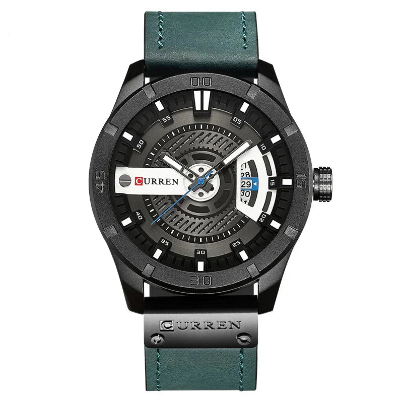 Men's Casual Military-Style Quartz Sports Watch by Bhutan