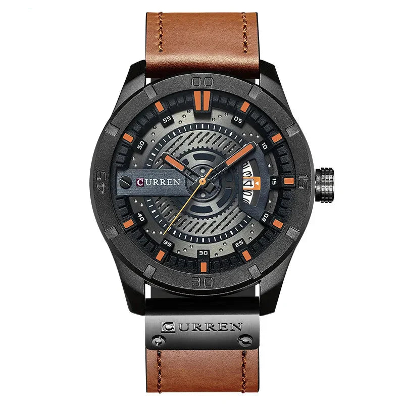 Men's Casual Military-Style Quartz Sports Watch by Bhutan