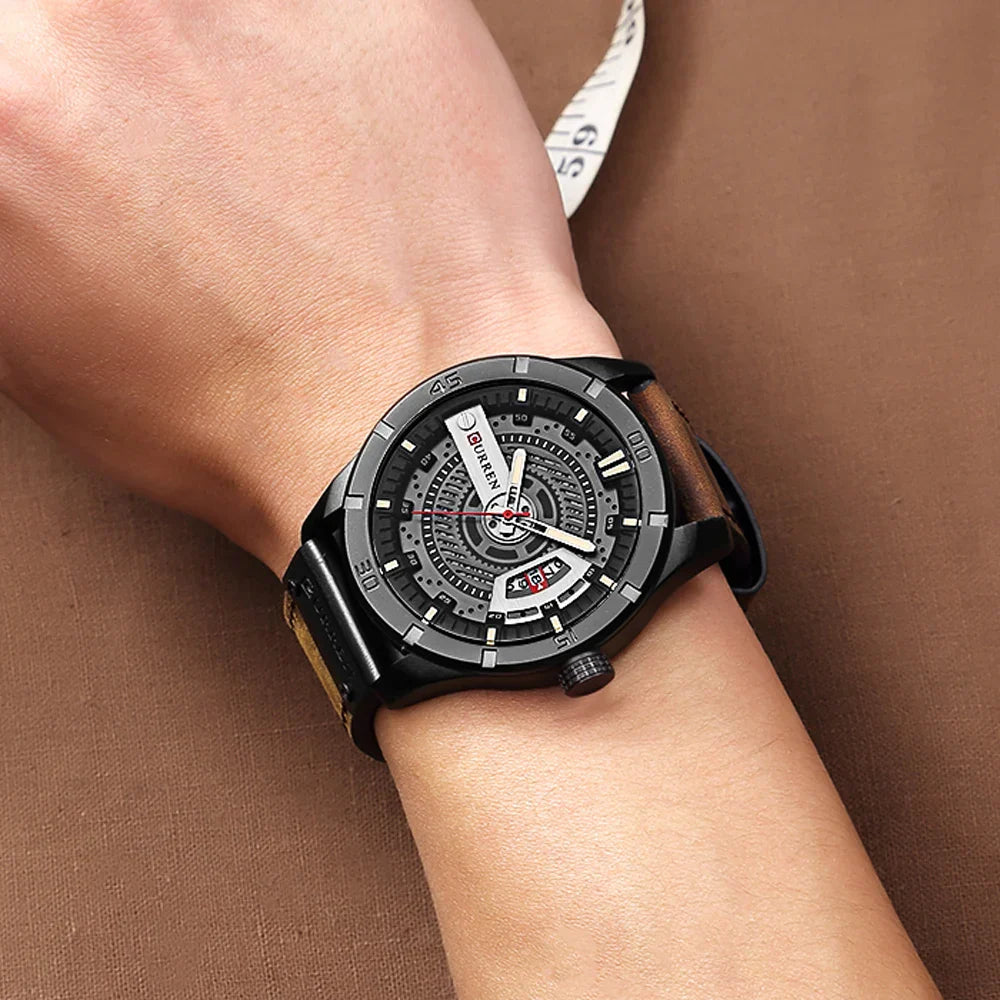 Men's Casual Military-Style Quartz Sports Watch by Bhutan
