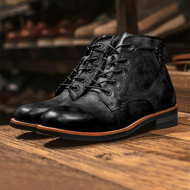 Beckett | Men's Leather Lace-Up Ankle Booties