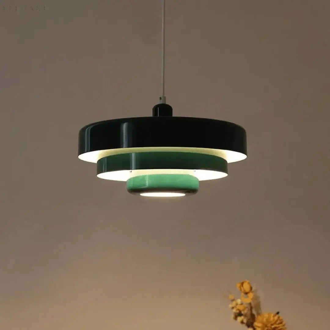 Elegant Retro Tier LED Pendant Lamp