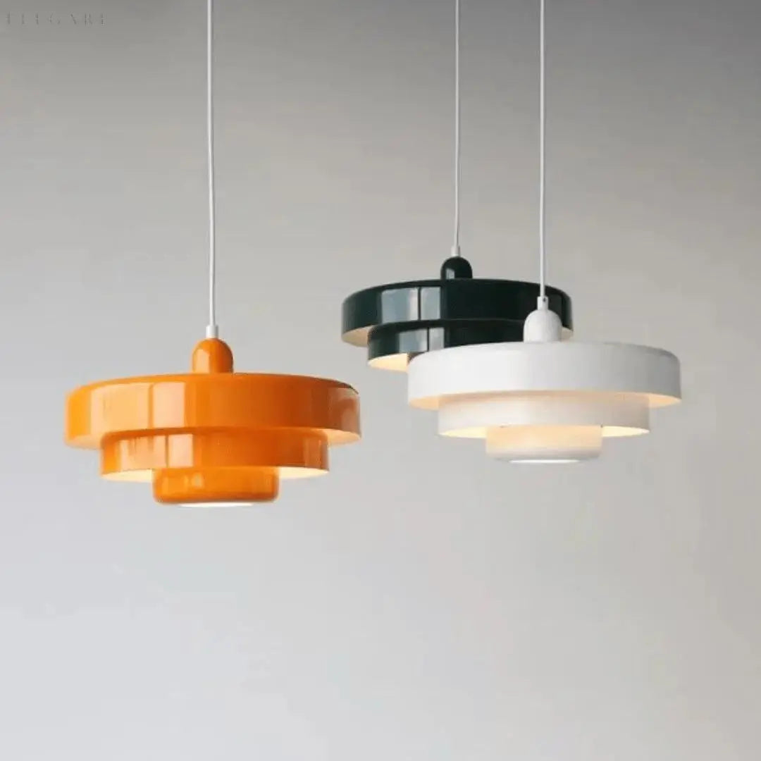 Elegant Retro Tier LED Pendant Lamp