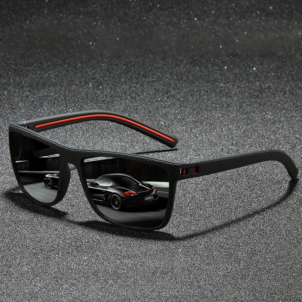 Cruze Vintage Square Polarized Sunglasses for Men | Designer UV400 Protection