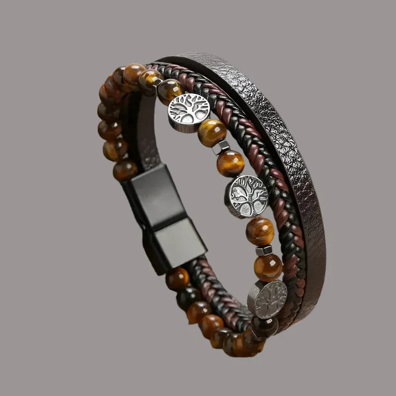 Samson | Classic Handcrafted Leather Bracelet for Men