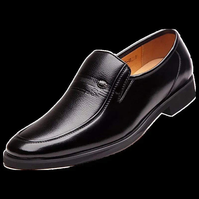 Cambria | Luxury Black Leather Loafers for Men